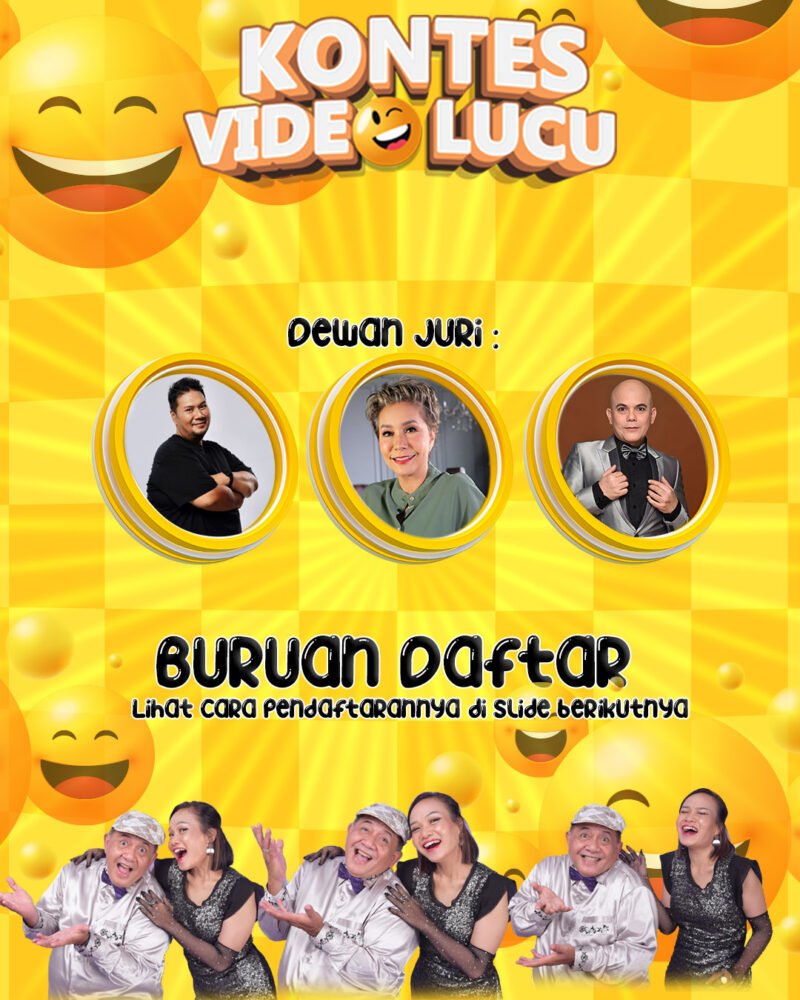 Terminal Humor,sebuah icon dunia komedi yang baru ber usia satu tahun,menggelar Kontes Video Lucu berhadiah Total Sepuluh Juta Rupiah.Pendaftaran sudah dibuka sejak 1 November 2025 dan masih terus dibuka sampai 10 Desember 2025 mendatang.