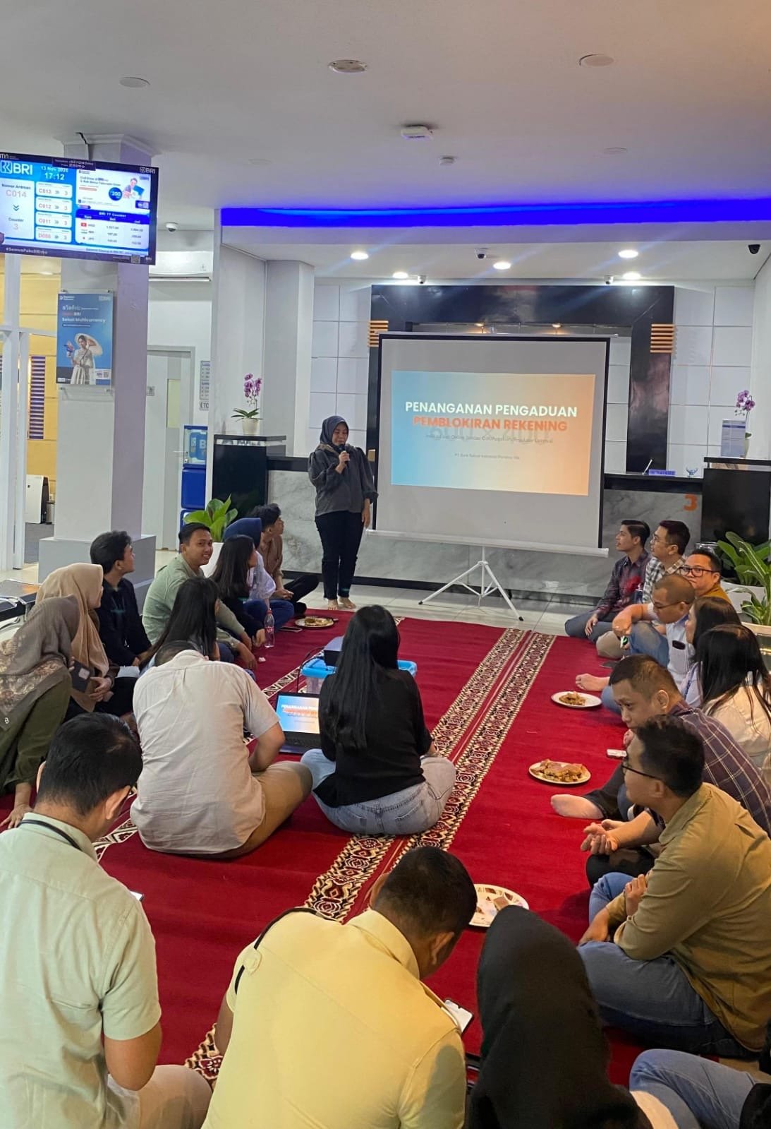 BRI Kanca Palmerah Gelar Sosialisasi Penanganan Pengaduan dan Pemblokiran Rekening