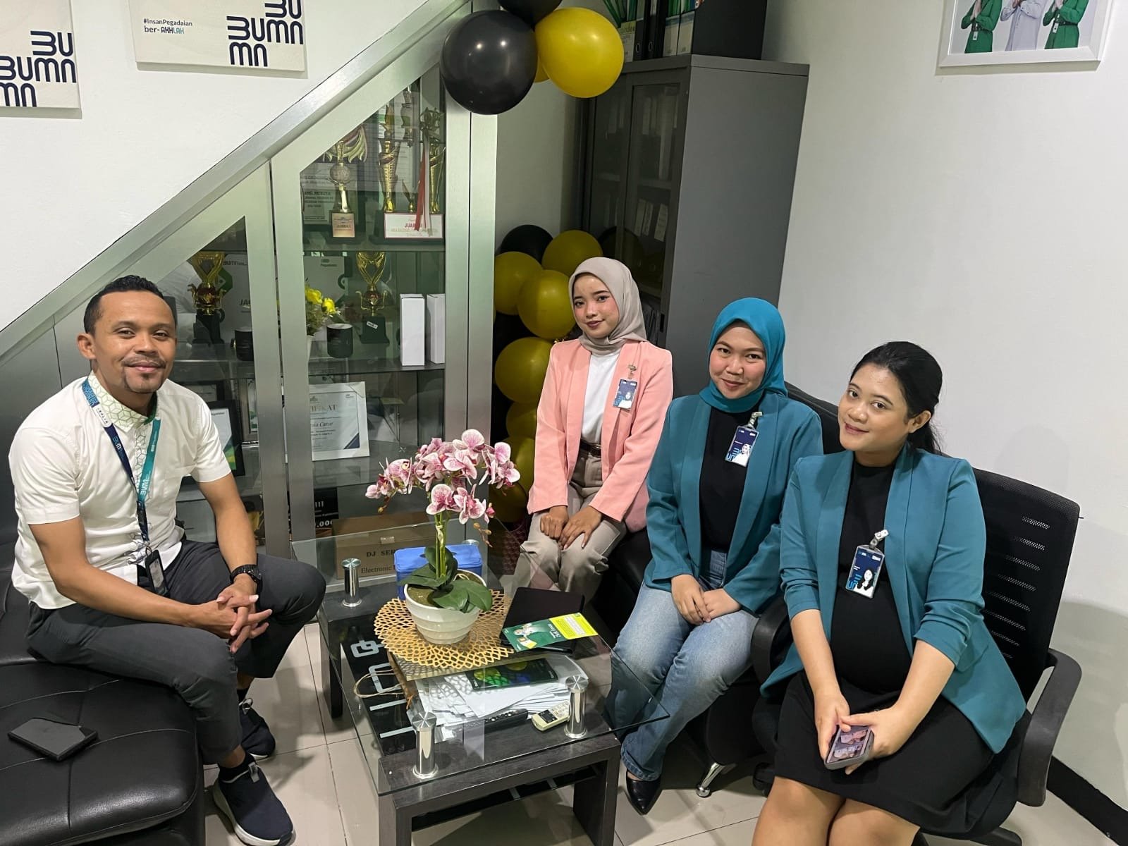 BRI Kanca Puri Niaga Lakukan Kunjungan ke Pegadaian Intercon untuk Tawarkan Kerja Sama Tabungan Emas