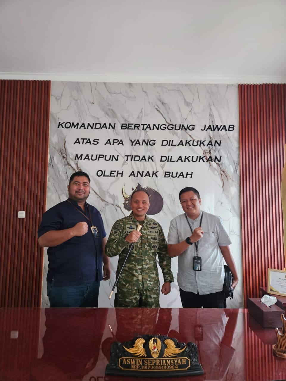 Pererat Sinergi, BRI BO Rangkasbitung Bersilaturahmi dengan Komandan Yonif 318/Adhirajasa Yudha