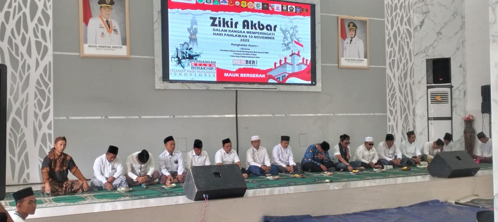 Semangat Pahlawan Berkobar: Ribuan Warga Mauk Khusyuk Ikuti Dzikir Akbar di Hari Pahlawan Nasional
