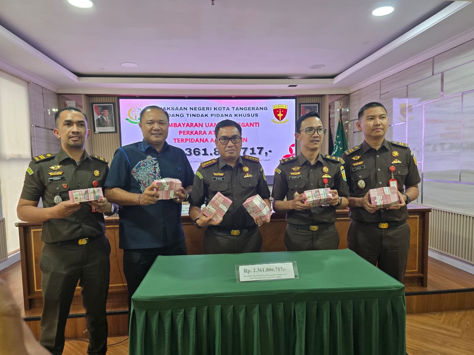 Kejari Kota Tangerang Selamatkan Uang Negara Hasil Tindak Pidana Korupsi