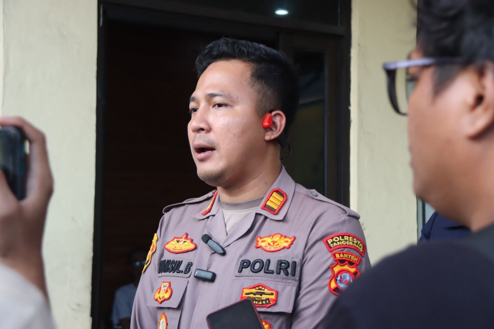 Kapolsek Pasar Kemis Berikan Himbauan Kamtibmas Jelang NATARU 2025/2026
