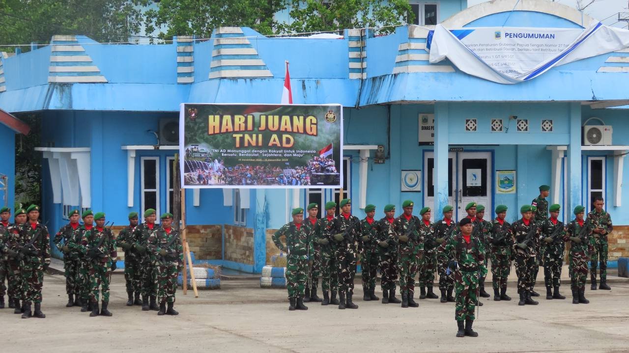 Perigati Hari Juang TNI AD ke-80 TA 2025 Serta Penghormatan Kepada Arwah Pahlawan Dan Upacara Tabur Bunga.