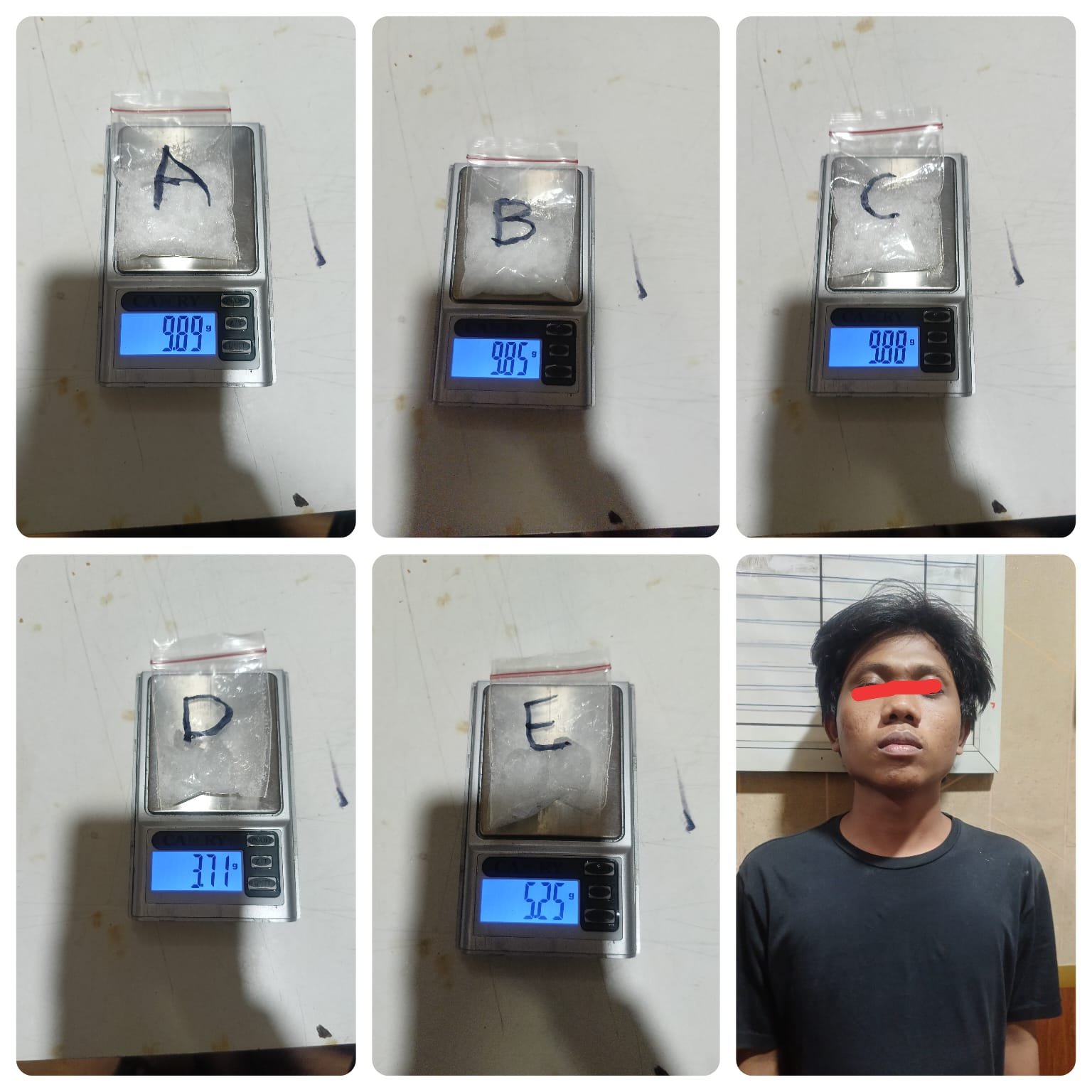 Polres Pelabuhan Tanjung Priok Ungkap Peredaran Sabu 38,58 Gram di Jakarta Barat
