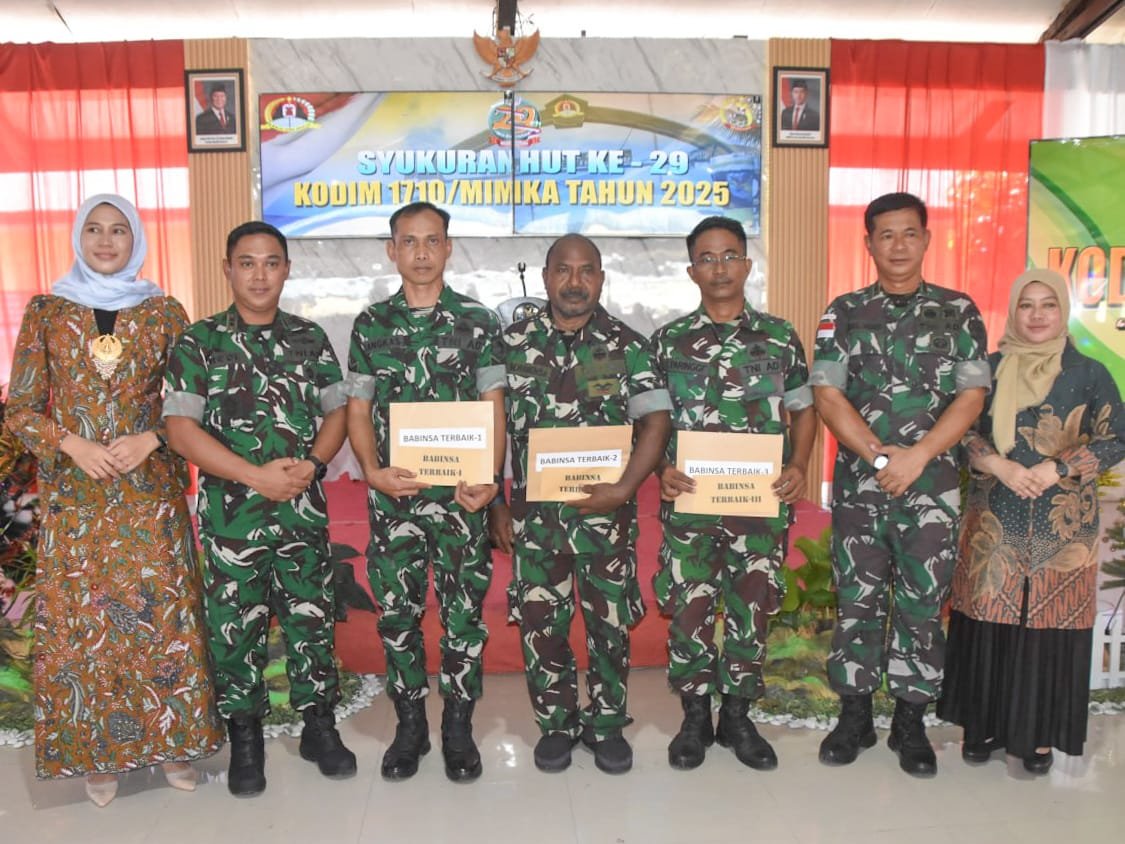 Rayakan HUT ke-29, Kodim 1710/Mimika Gelar Syukuran Sederhana