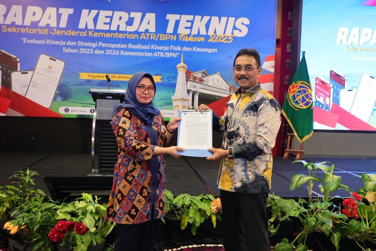 Tutup Rakernis Setjen 2025, Sekjen ATR/BPN: Tata Usaha Punya Peran Strategis Dukung Kelancaran Kerja Teknis dan Layanan Publik