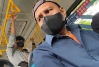 POTRET - terduga pelaku pelecehan seksual di Transjakarta yang viral di Instagram pribadi @anstsyzhr_ (Foto: Tangkapan Layar/Ist).