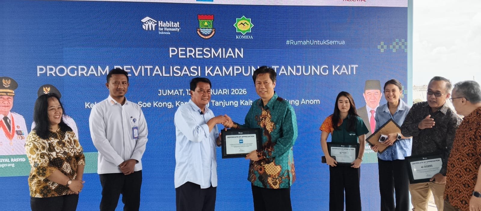 110 Rumah Nelayan di Tanjung Kait Telah Diresmikan Bupati
