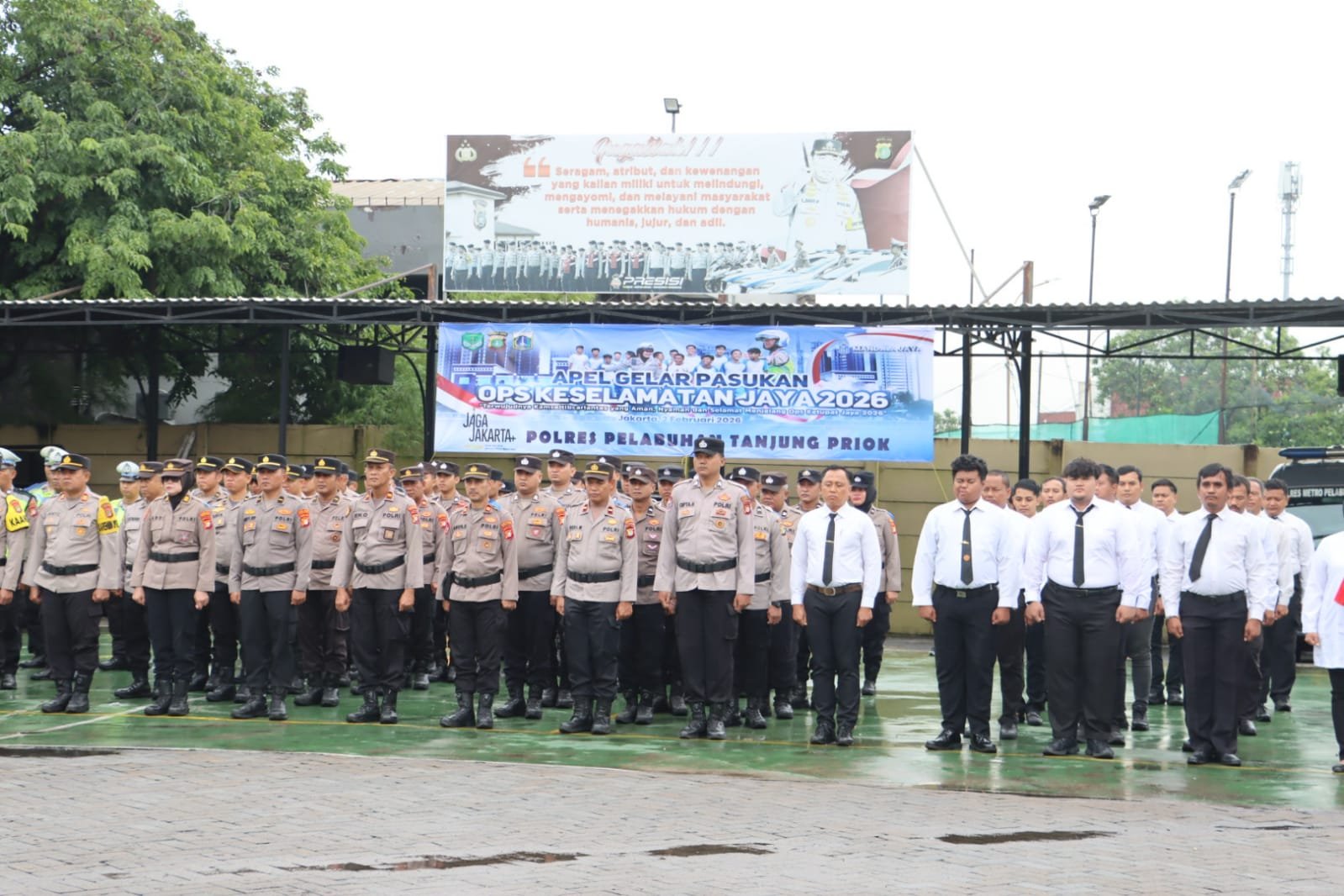 Polres Priok Gelar Apel, Operasi Keselamatan Jaya 2026, Wujudkan Kamseltibcarlantas
