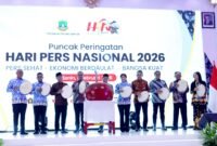 POTRET - Muhaimin Iskandar wakili Presiden RI dalam puncak peringatan Hari Pers Nasional Tahun 2026 dan soroti peran strategis pers. (Foto: Istimewa).