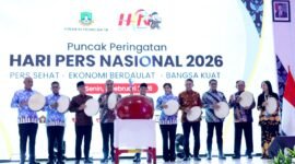 POTRET - Muhaimin Iskandar wakili Presiden RI dalam puncak peringatan Hari Pers Nasional Tahun 2026 dan soroti peran strategis pers. (Foto: Istimewa).