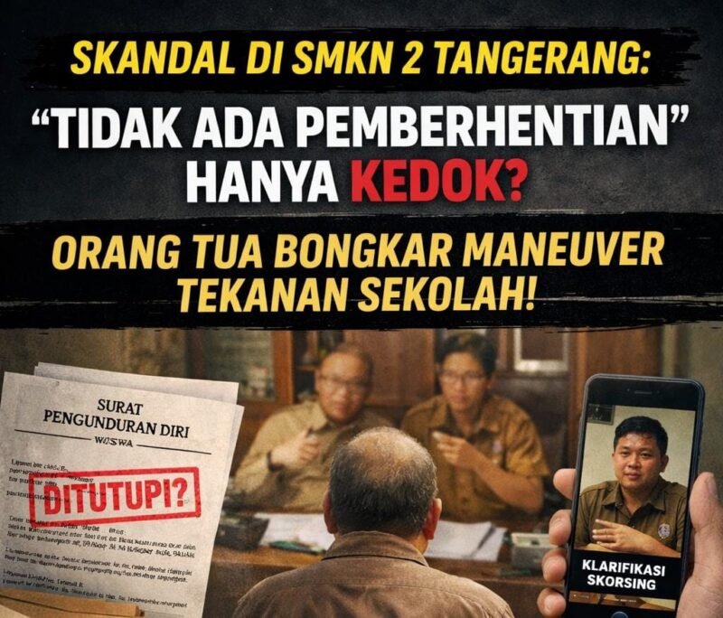 Narasi “hanya skorsing” ini justru memantik pertanyaan baru:
jika sejak awal hanya skorsing, mengapa muncul isu pengunduran diri? Mengapa klarifikasi baru dilakukan setelah KCD turun tangan dan kasus ini menjadi sorotan publik?
