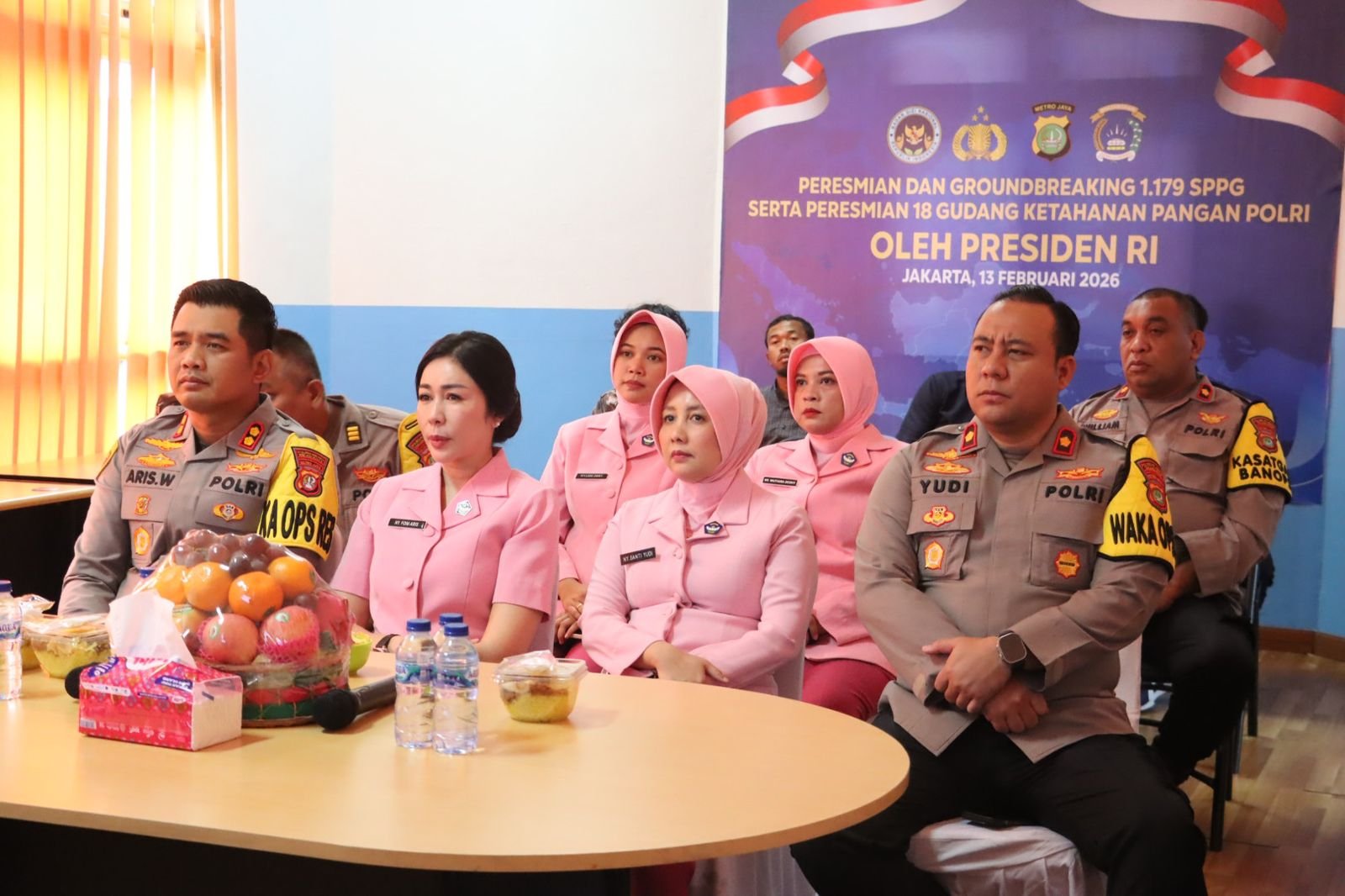 Kapolres Pelabuhan Tanjung Priok Ikuti Peresmian dan Groundbreaking 1.179 SPPG Polri serta 18 Gudang Ketahanan Pangan oleh Presiden RI Secara Virtual