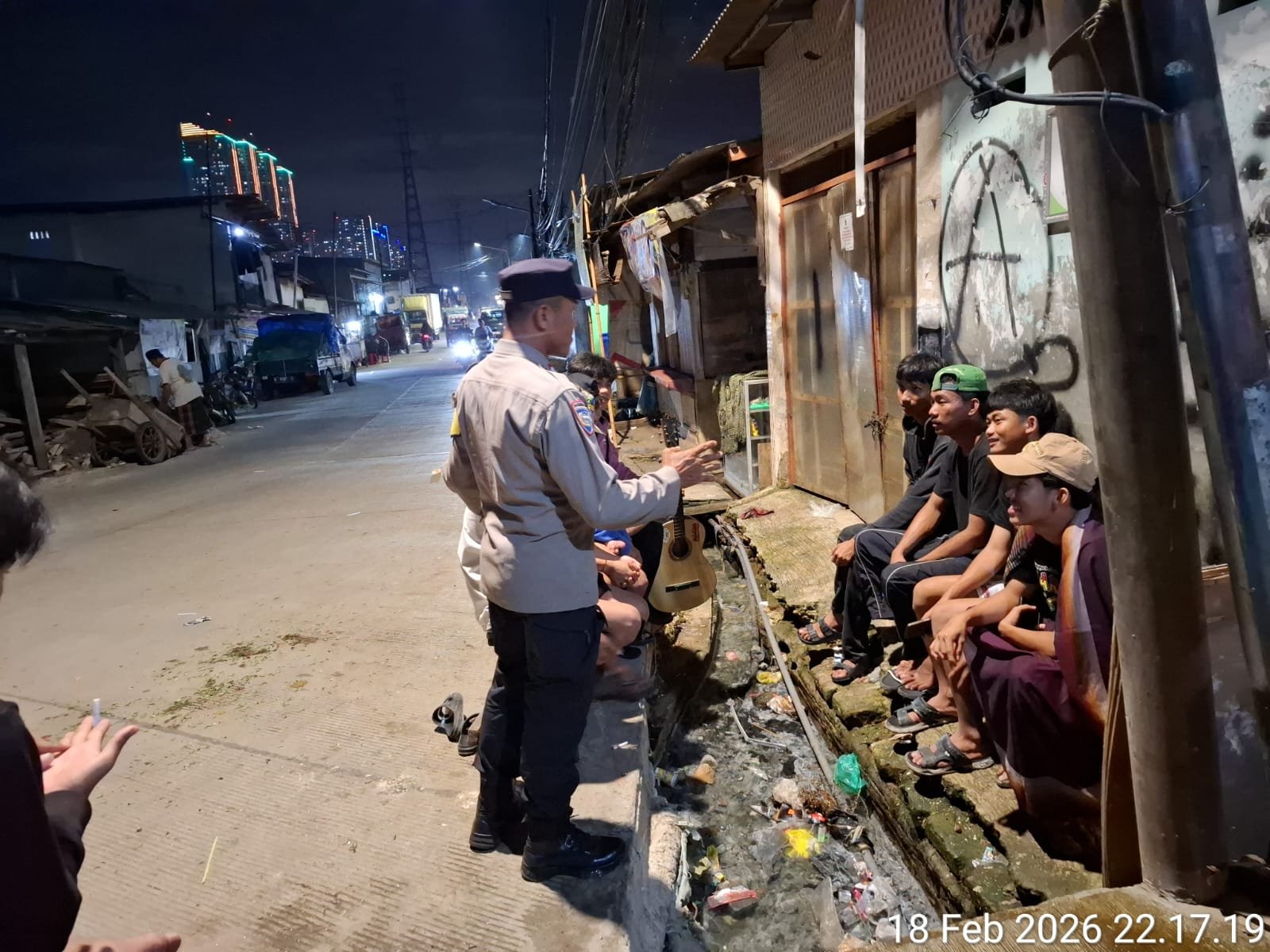 Polres Tanjung Priok Intensifkan Patroli KRYD, Sambang Satkamling & Ajak Pemuda Jaga Kondusivitas Ramadhan