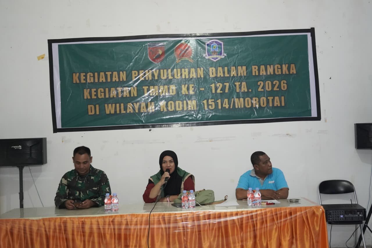 Satgas TMMD Ke-127 Kodim 1514/Morotai Gelar Penyuluhan Antikorupsi dan Pertanian di Desa Darame