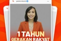 Bendahara DPC Pasar Kemis, Fitriyani yang akrab disapa Fitri, menyampaikan kebanggaannya bisa bergabung dan berkontribusi di dunia politik melalui PGR