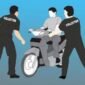 Foto ilustrasi pengendara motor stop oleh oknum debt Collector