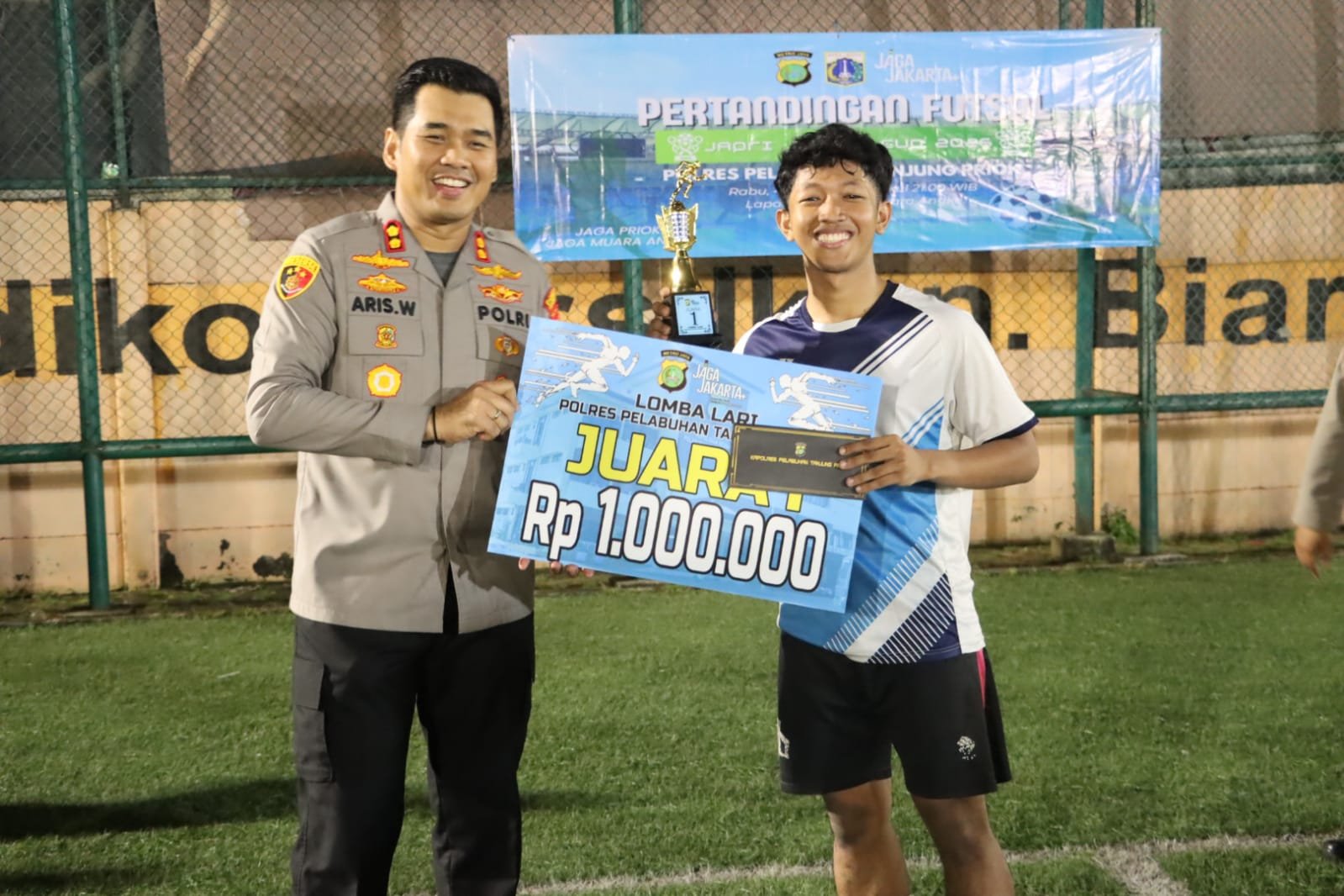 Polres Pelabuhan Tanjung Priok Gelar Lomba Futsal dan Night Run, Pererat Kekompakan Warga di Bulan Ramadhan