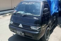 KETAHUAN - mobil pick up berwarna hitam kedapatan membawa jerigen berisikan BBM subsidi jenis pertalite di SPBU 34.433.04. (Foto: Ekslusif Suara Realitas/MasDo).