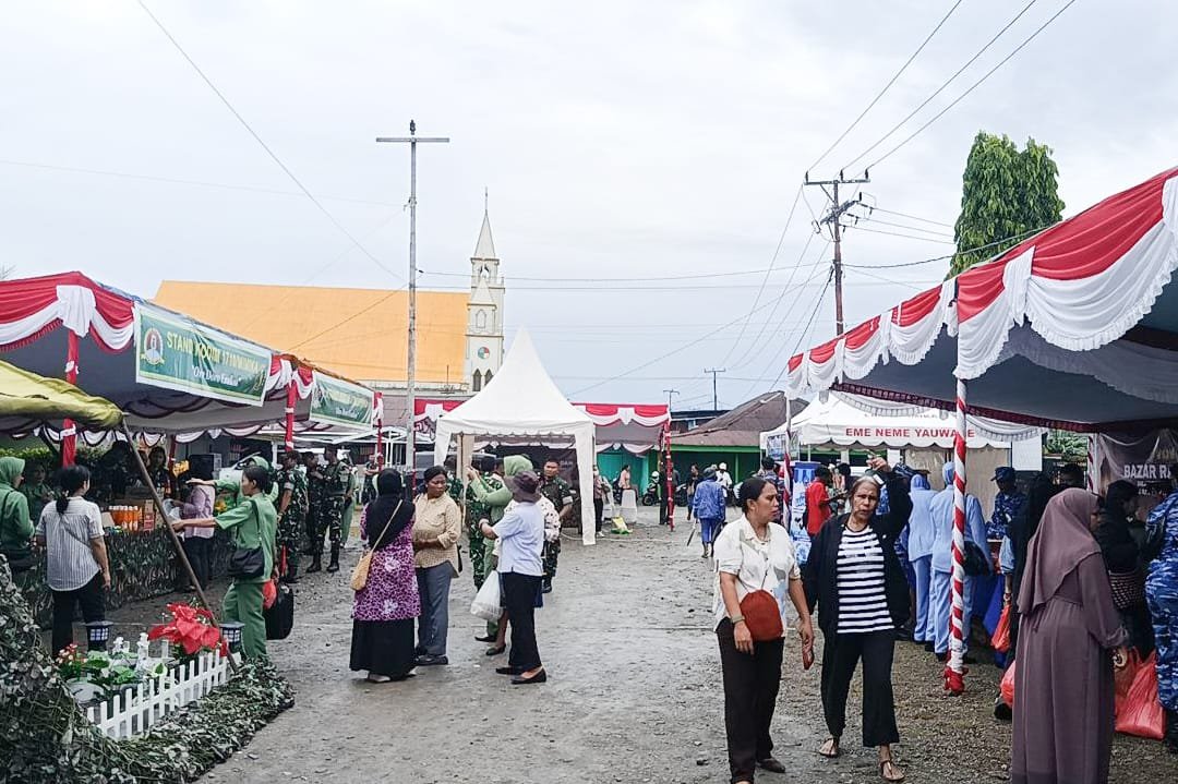 Kodim 1710/Mimika Gelar Bazar Ramadhan Sambut Idul Fitri 1447 H