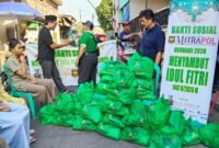 POTRET - dalam menyambut Lebaran, MITRAPOL menghadirkan program sosial. (Foto: Istimewa).