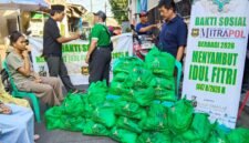 POTRET - dalam menyambut Lebaran, MITRAPOL menghadirkan program sosial. (Foto: Istimewa).