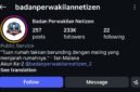 POTRET - akun media sosial milik Badan Perwakilan Netizen (BPN) statusnya dipertanyakan, dan Praktisi memastikan IG tersebut bukan akun Pers. (Foto: Tangkapan Layar/Istimewa).