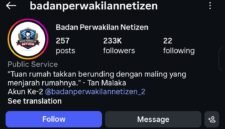 POTRET - akun media sosial milik Badan Perwakilan Netizen (BPN) statusnya dipertanyakan, dan Praktisi memastikan IG tersebut bukan akun Pers. (Foto: Tangkapan Layar/Istimewa).