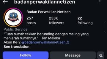 POTRET - akun media sosial milik Badan Perwakilan Netizen (BPN) statusnya dipertanyakan, dan Praktisi memastikan IG tersebut bukan akun Pers. (Foto: Tangkapan Layar/Istimewa).