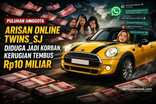 Arisan Online Twins_SJ Diduga Bodong, Puluhan Korban Rugi hingga Rp10 Miliar