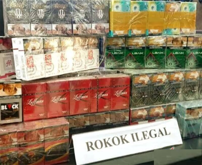 ILUSTRASI - sejumlah merek rokok ilegal tanpa pita cukai. (Foto: Suara Realitas).