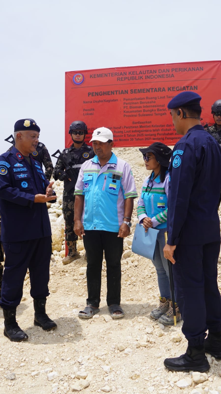 KKP Hentikan Sementara Pemanfaatan Ruang Laut Ilegal di Morowali