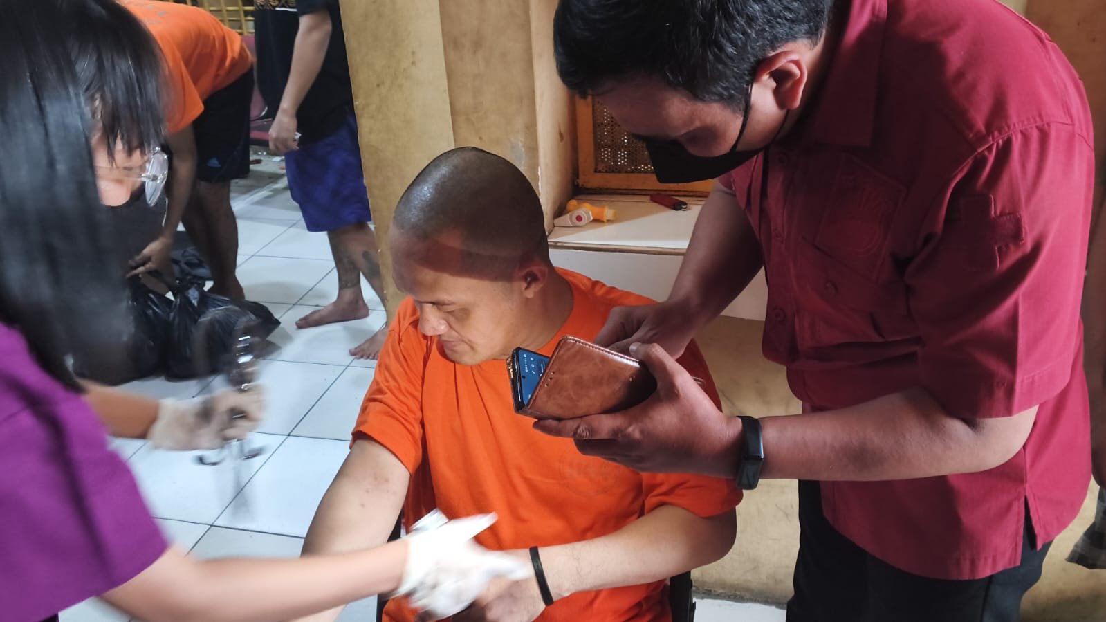 Sidokkes Polres Pelabuhan Tanjung Priok, Laksanakan Pemeriksaan Kesehatan Bagi Tahanan