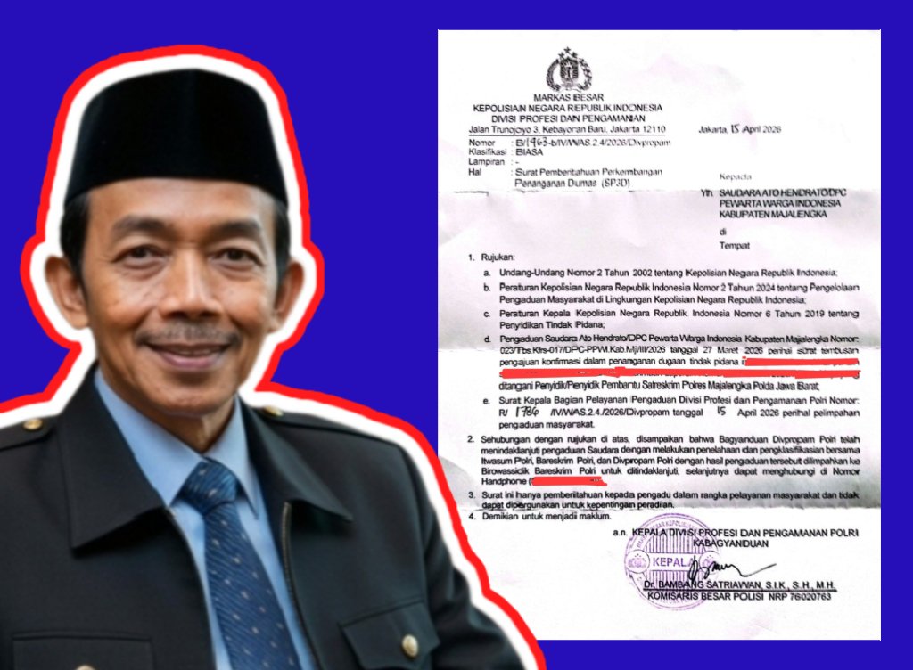 Respon Cepat Divpropam Mabes Polri Terhadap Surat DPC PPWI Majalengka || Ketua Dewan Pembina DPP ASWIN Desak Kapolri Evaluasi Kinerja Polres Majalengka