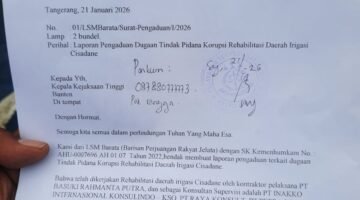 Lapdu LSM BARATA yang diduga lamban ditangani KEJATI Banten
