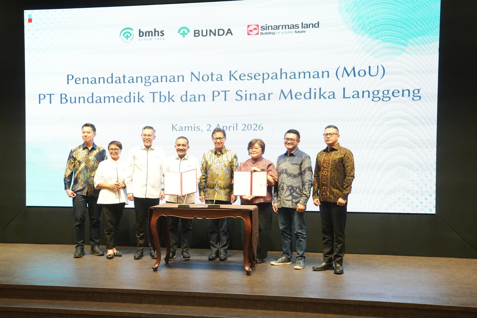 Sinar Mas Land Gandeng Bundamedik Sepakati Rencana Pendirian Rumah Sakit di KEK ETKI Banten