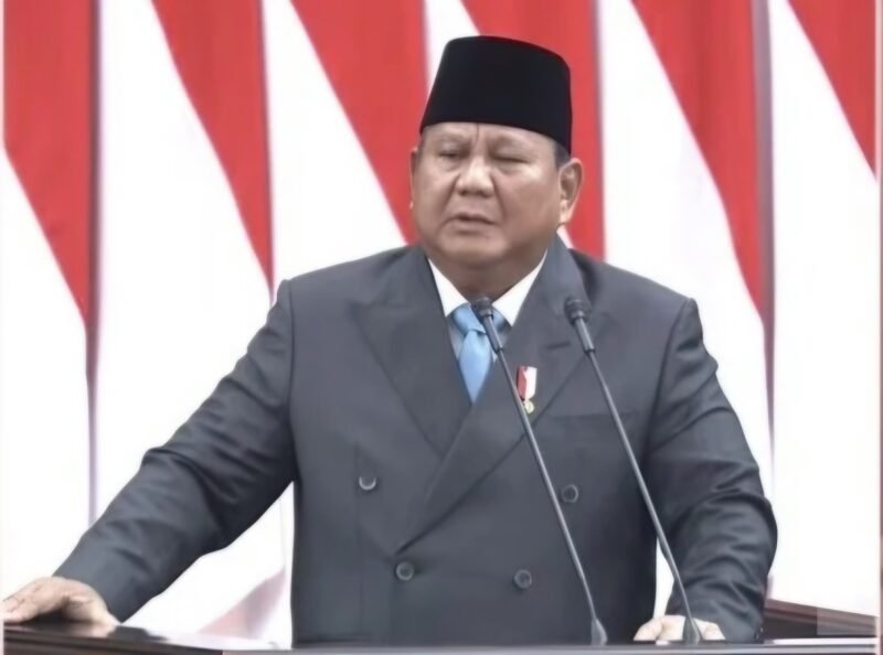 POTRET - Presiden Prabowo Subianto saat memaparkan kerangka ekonomi makro RAPBN 2027. (Foto: Istimewa).