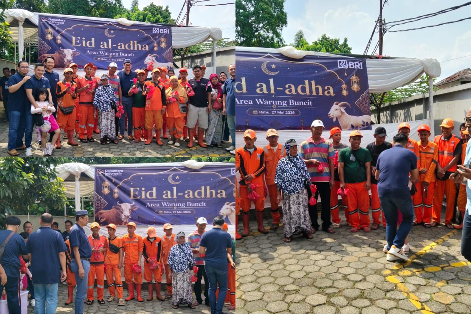 Tebar Manfaat di Hari Raya Idul Adha, BRI Pasar Minggu Kurban Kurban 7 Sapi dan 2 Kambing