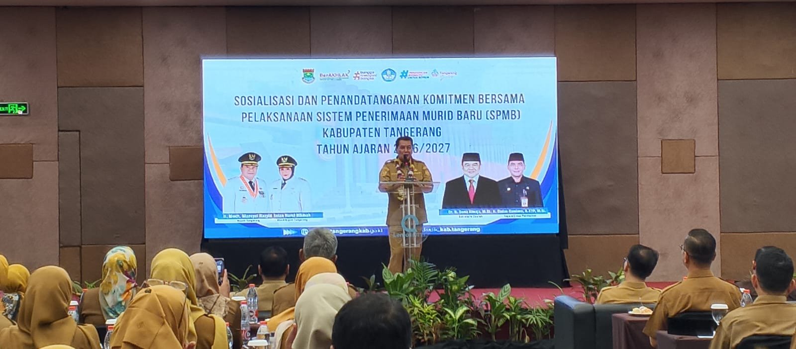 Bupati Tangerang Menghadiri Sekaligus Mendeklarasikan SPMB Tahun 2026
