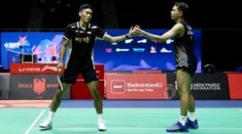 POTRET - pasangan ganda putra, Fajar-Fikri lolos ke Singapore Open 2026. (Foto: Dok.PBSI/Ist).