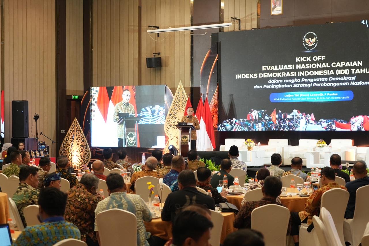 Evaluasi IDI 2025, Wamenko Polkam: Demokrasi Berkualitas Kunci Kemajuan Pembangunan Nasional