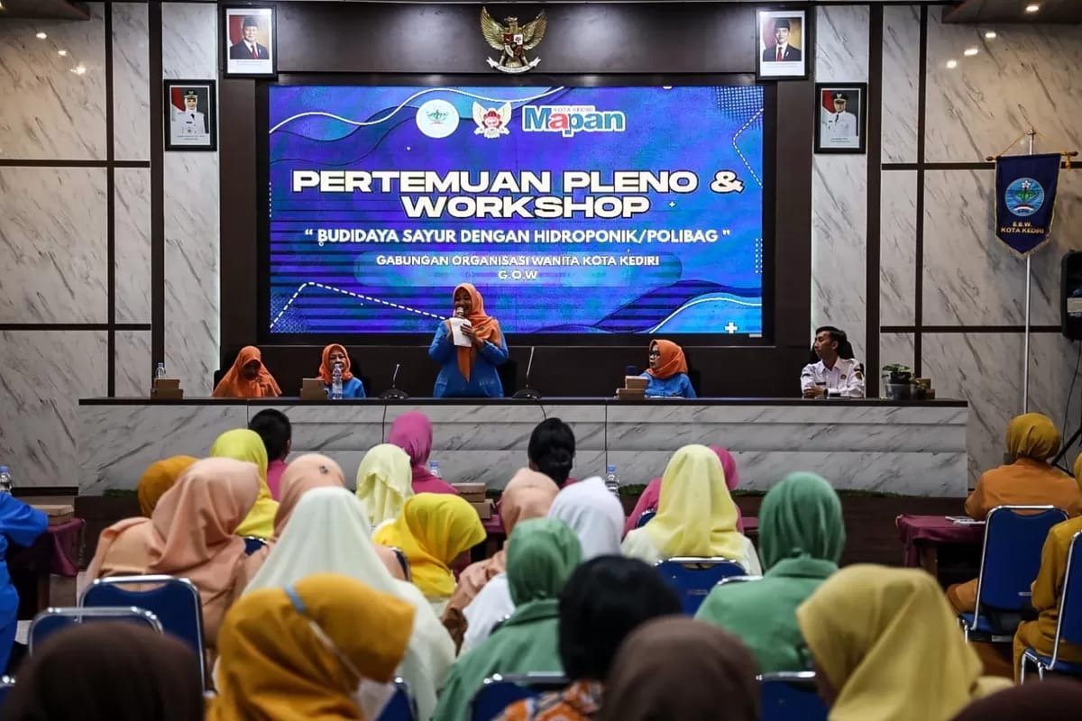 GOW Kota Kediri Gelar Workshop Hidroponik, Dorong Perempuan Mandiri dan Produktif