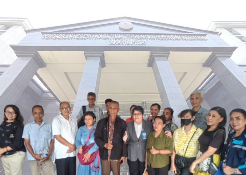 POTRET - PT PELNI menggugat Anak Dibawah Umur dan Orang Meninggal dalam Sengketa Tanah di Pengadilan Negeri Jakarta Pusat sempat heboh dan menjadi sorotan publik. (Foto: Ekslusif Suara Realitas/Za).