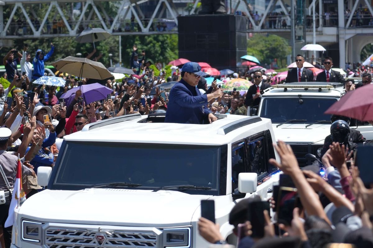 Prabowo Hadiri May Day 2026 di Monas, Naik Maung dan Joget Bersama Buruh