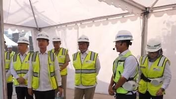 Gubernur DKI Dampingi Wapres Tinjau Pembangunan MRT Jakarta Bundaran HI-Kota
