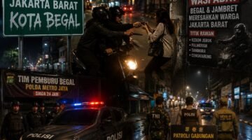 POTRET - maraknya aksi begal, jambret, hingga kejahatan jalanan dalam beberapa pekan terakhir membuat masyarakat resah. (Foto: Ilustrasi).
