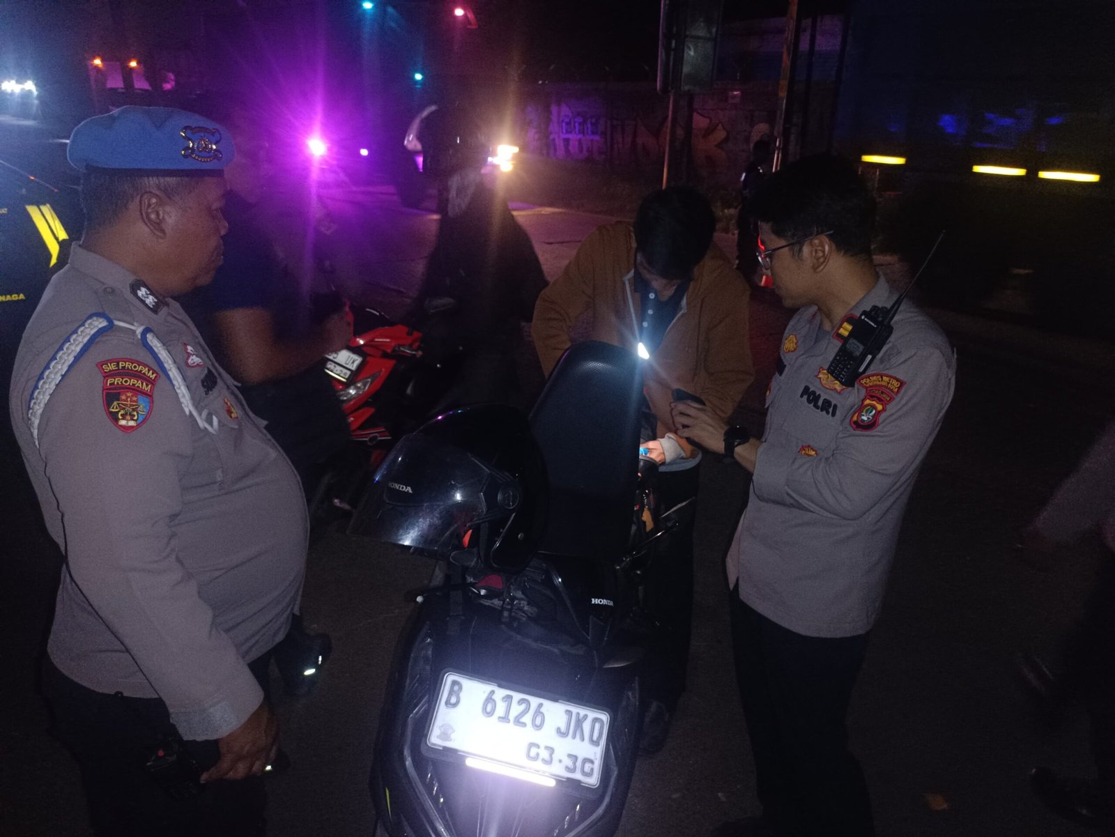 Polsek Teluknaga Intensifkan Patroli Mobile Antisipasi Tawuran