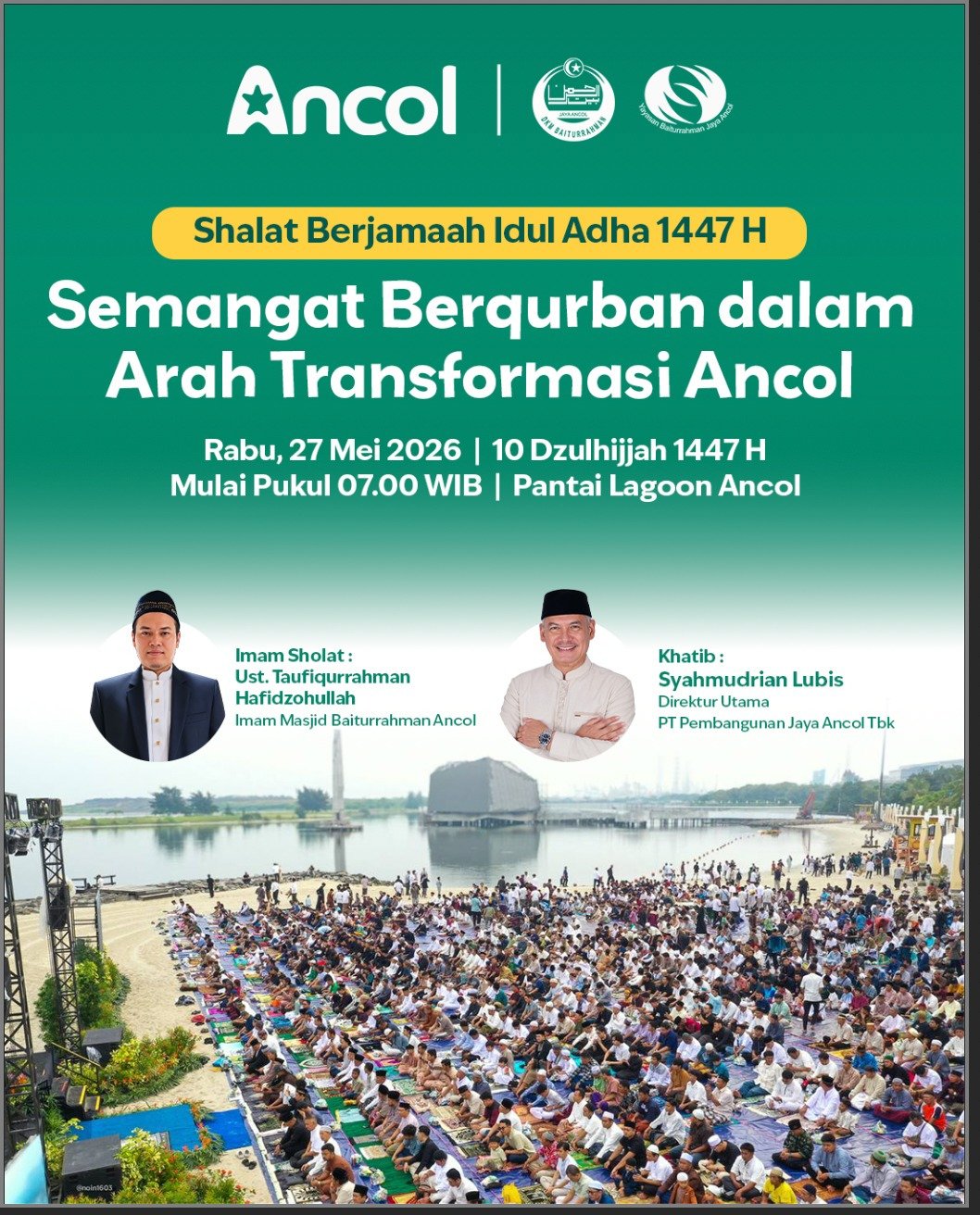 Sambut Hari Raya Idul Adha 1447 Hijriah: Semangat Berqurban Tuju Arah Transformasi Ancol