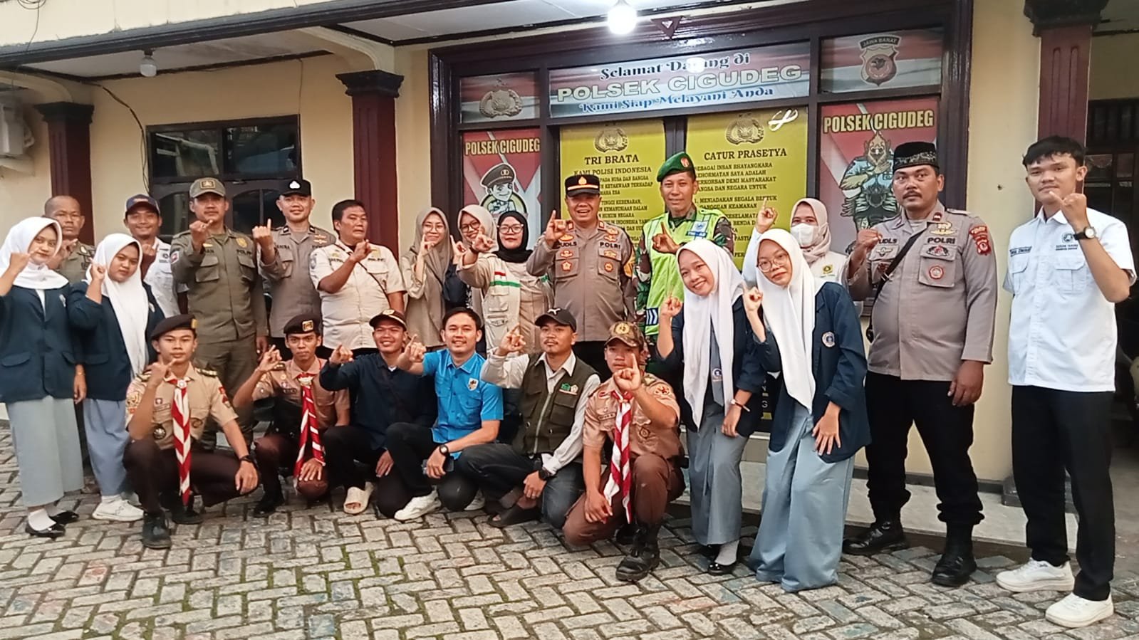 Apel Pengamanan Idul Adha Polsek Cigudeg Sinergi Aparat Dan Pemuda